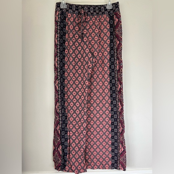 3 Pairs Of Bebop Pants Size Large Rayon Colorful Bohemian Indie Artsy Pull On - Picture 5 of 16